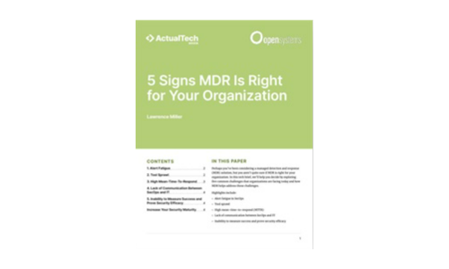 5 Signs MDR Is Right for Your Organization