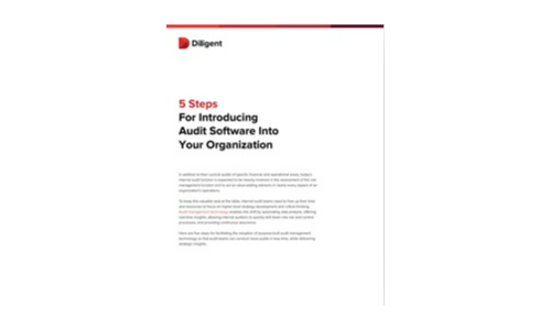 5 Steps For Introducing Audit Software Into Your Organization