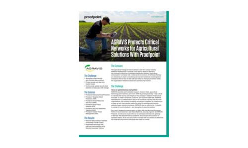 AGRAVIS Protects Critical Networks for Agricultural Solutions With Proofpoint