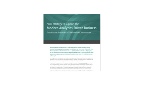 An IT Strategy to Support the Modern Analytics-Driven Business