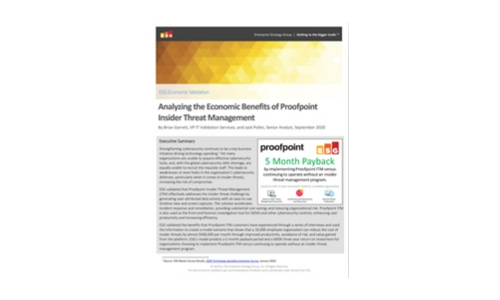 Analyzing the Economic Benefits of Proofpoint Insider Threat Management