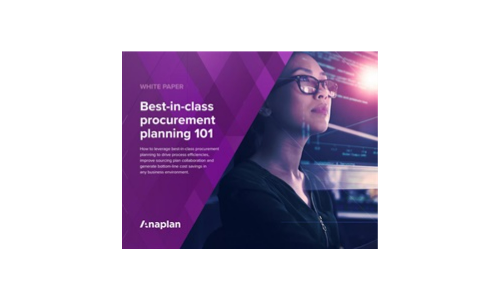 Best-in-class procurement planning 101