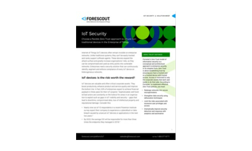 Choose a Flexible Zero Trust Approach to Secure Nontraditional Devices in the Enterprise of Things