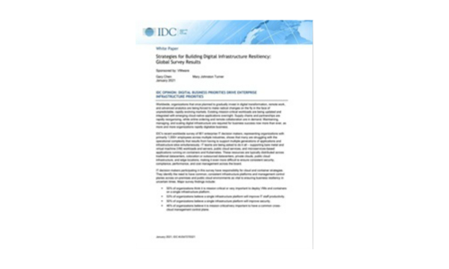 IDC: Strategies for Building Digital Infrastructure Resiliency