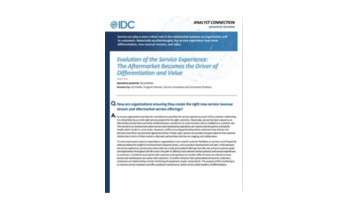 IDC research: Evolution of the Service Experience