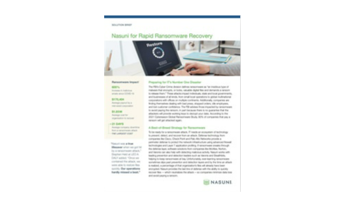 Nasuni for Rapid Ransomware Recovery