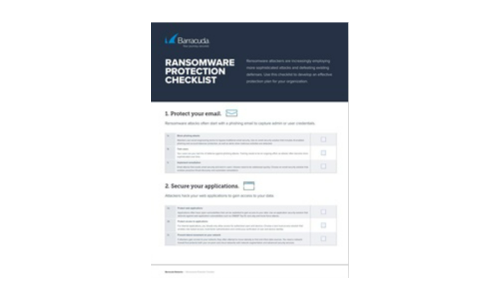 Ransomware Protection Checklist