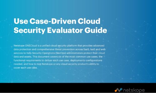 Use Case-Driven Cloud Security Evaluator Guide